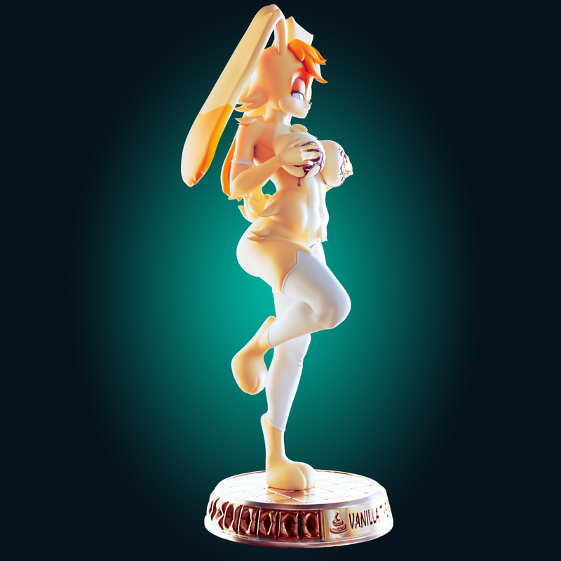 Rhu工作室《香草兔》3D打印模型|Officer Rhu – Vanilla the Rabbit – 3D Print Model
