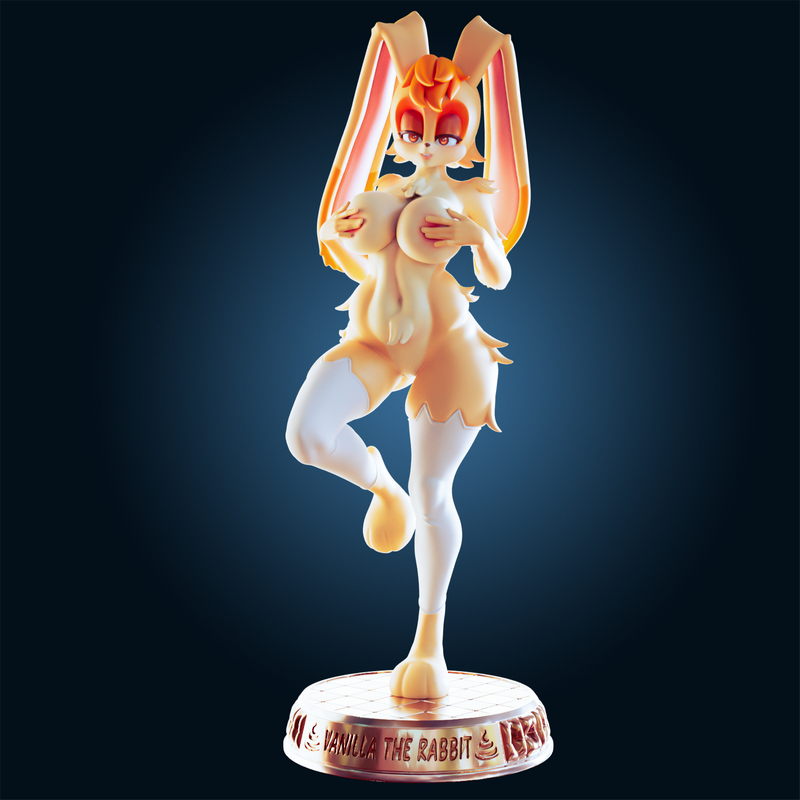 Rhu工作室《香草兔》3D打印模型|Officer Rhu – Vanilla the Rabbit – 3D Print Model