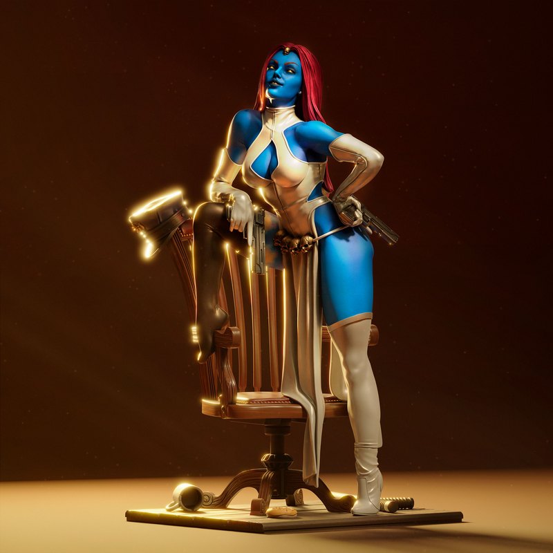 Abe3D - Mystique - 复刻3D打印模型|Abe3D – Mystique – 3D Print Model