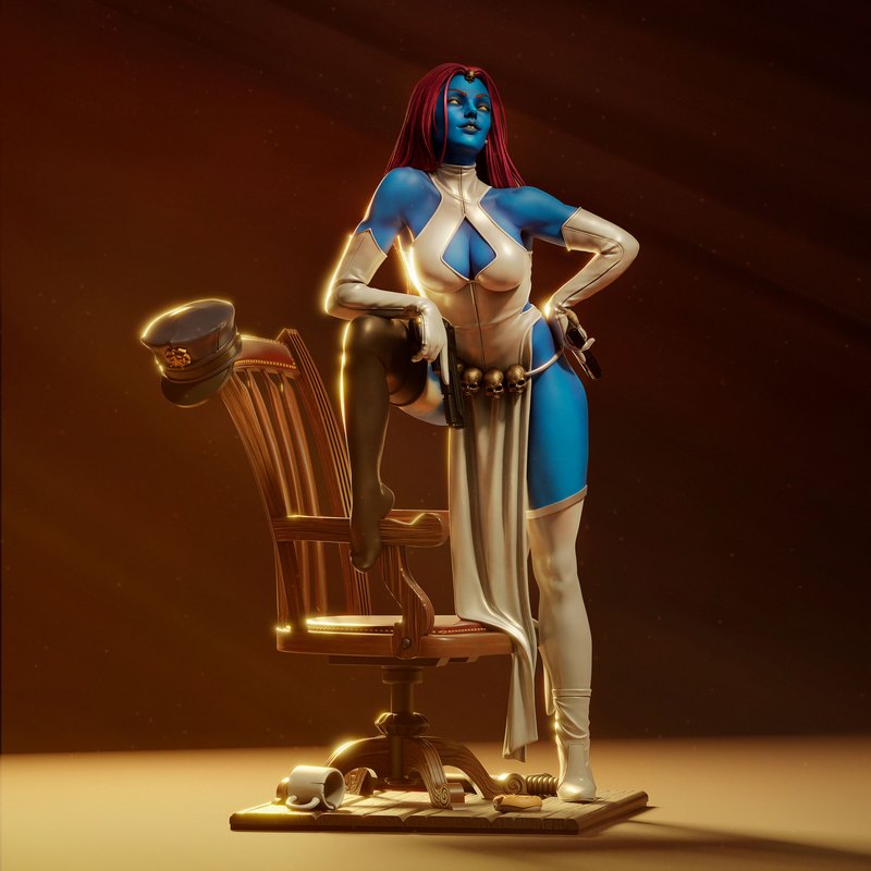 Abe3D - Mystique - 复刻3D打印模型|Abe3D – Mystique – 3D Print Model