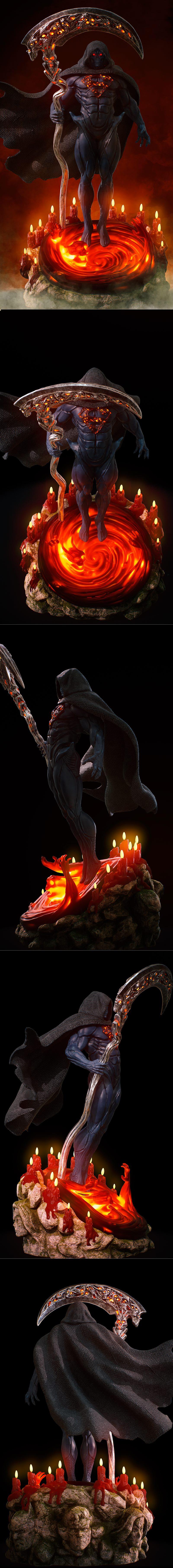 正义之刃：超人 3D打印模型|Reaper of Justice Superman – 3D Print Model STL