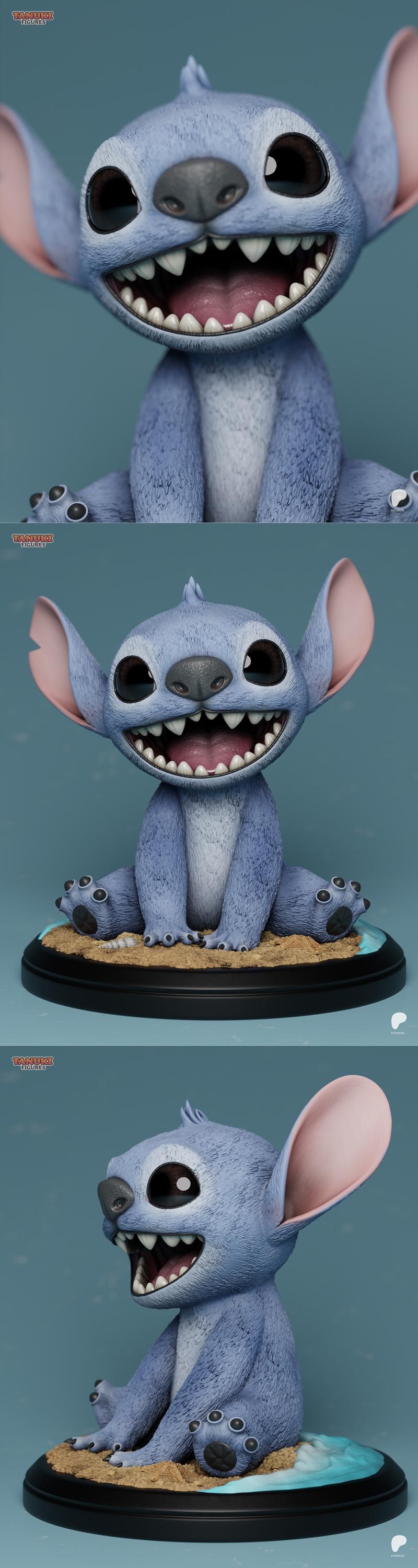 刺猬人3D打印模型|Tanuki Figures – Stitch – 3D Print Model STL