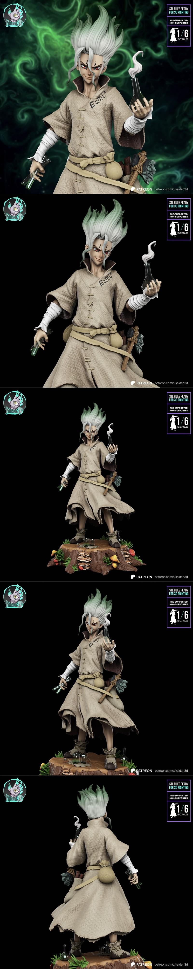 凯登 - 伊知木神 - 3D打印模型|Kaidan – Senku Ishigami – 3D Print Model STL