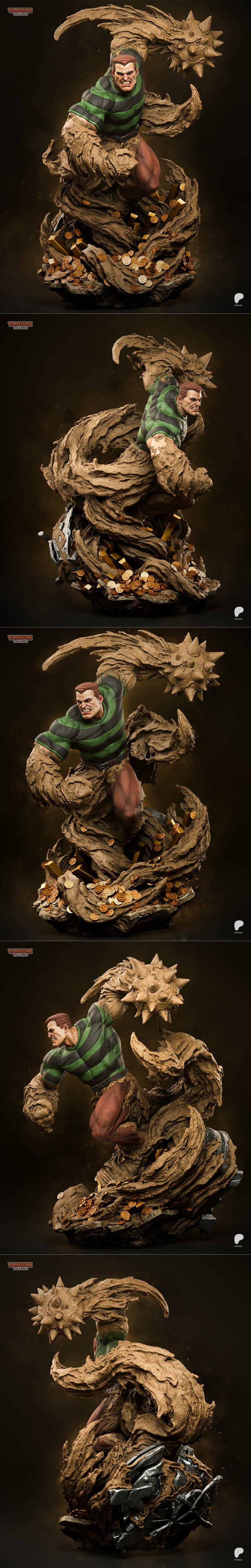 沙人3D打印模型|Tanuki Figures – Sandman – 3D Print Model STL