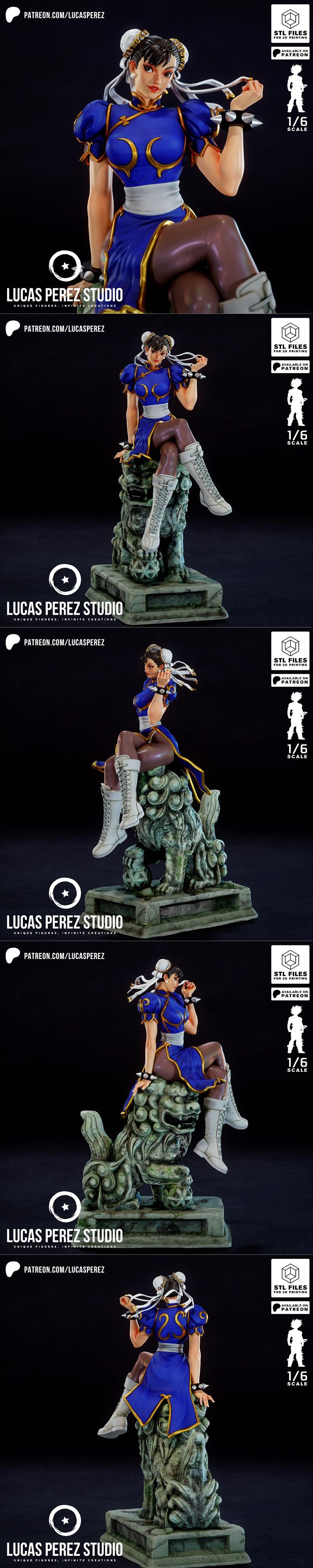 楚留香 - 龙珠 - 3D打印模型|Lucas Perez – Chun-Li – 3D Print Model STL