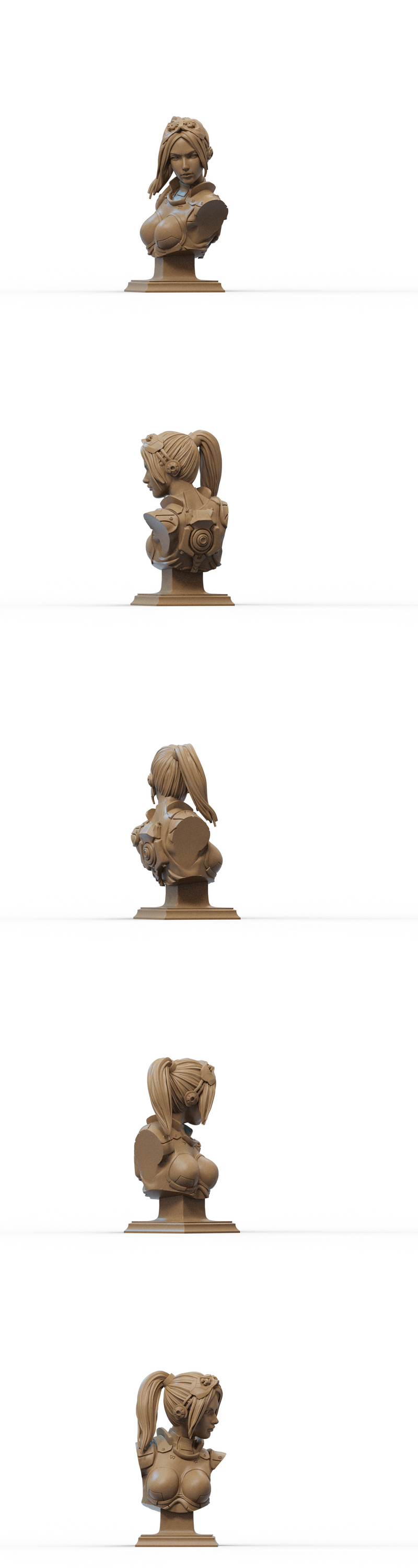 星海争霸 诺瓦·暴击 3D打印模型|Nova Bust 1 – Starcraft – 3D Print Model