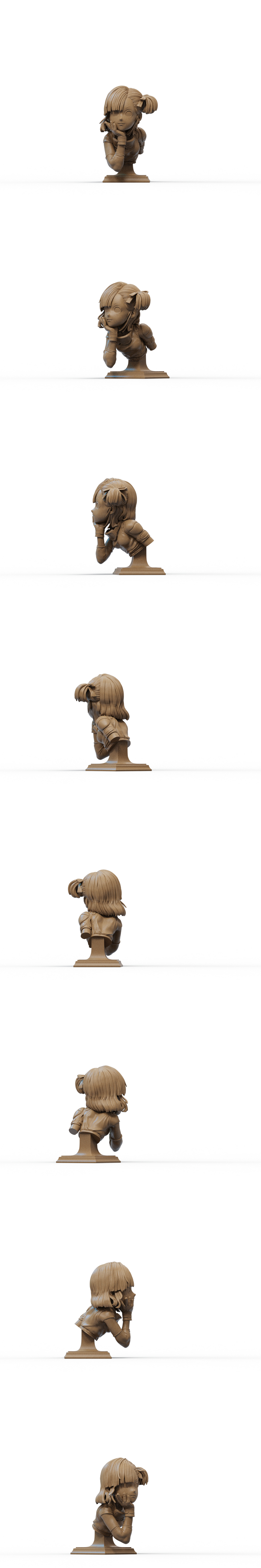 布玛3D打印模型|Bulma Bust – 3D Print Model