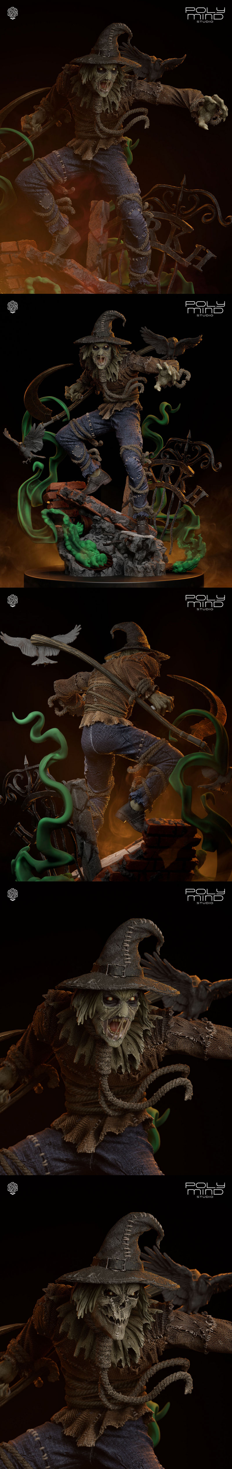 PolyMind Studio-《Scarecrow》3D打印模型|PolyMind Studio – Scarecrow – 3D Print Model