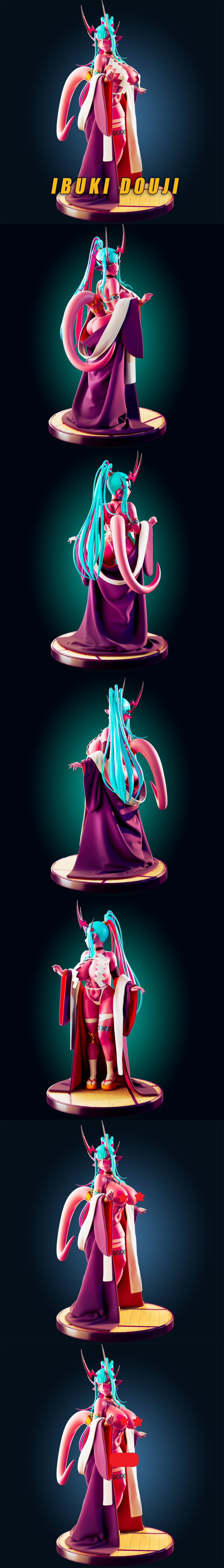 FGO伊吹风花 3D打印模型|Officer Rhu – Ibuki Douji FGO – 3D Print Model