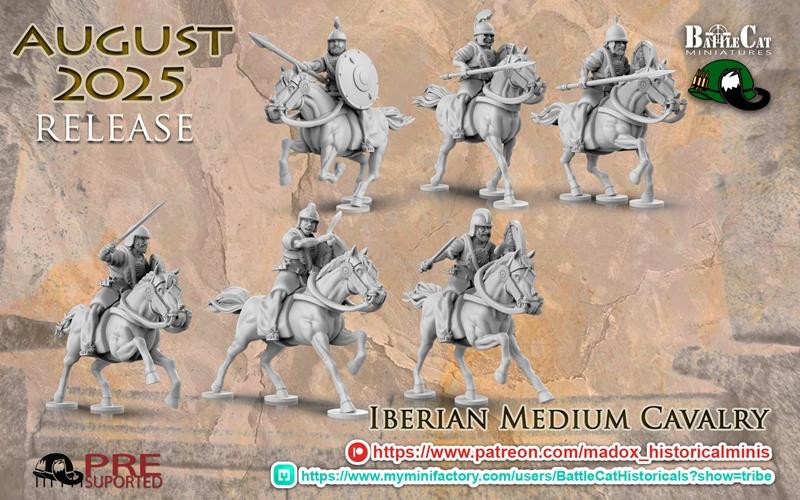 伊比利亚中型骑兵 3D打印模型 STL|Iberian Medium Cavalry – 3D Print Model STL
