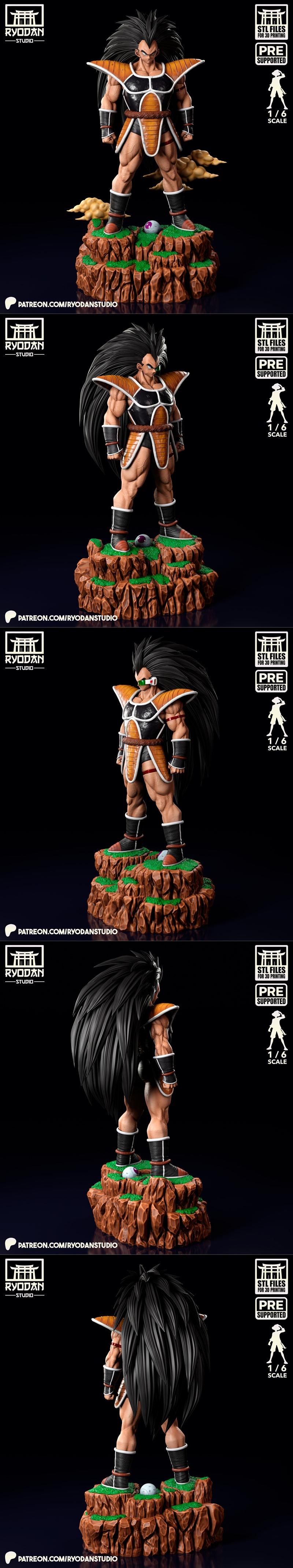 Ryodan Studio - 雷迪兹 - 3D打印模型|Ryodan Studio – Raditz – 3D Print Model STL