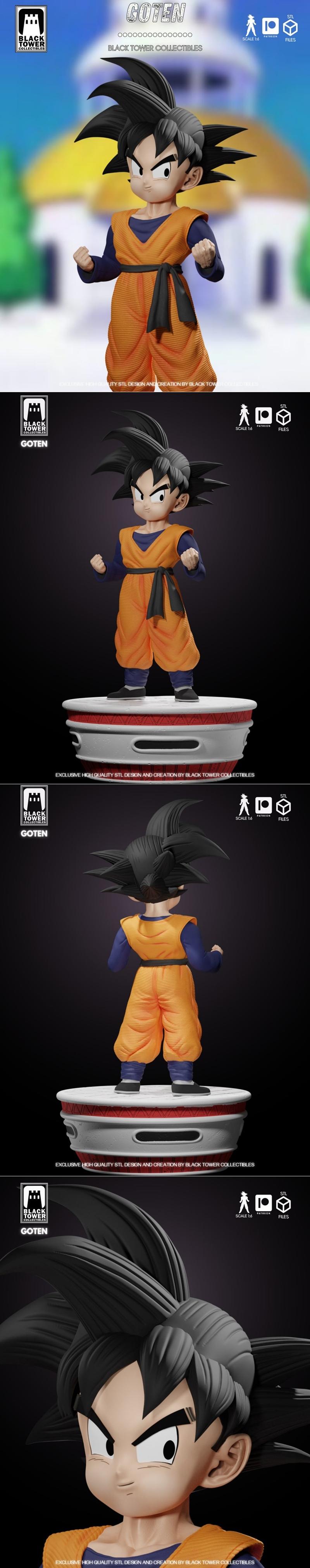 黑塔收藏品-戈特恩-3D打印模型|Black Tower Collectibles – Goten – 3D Print Model STL