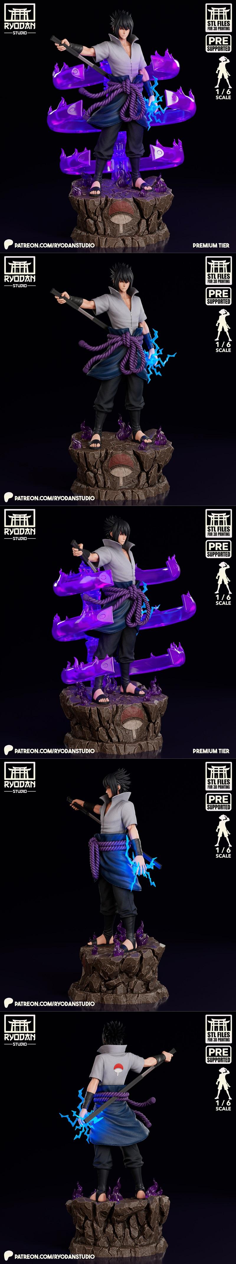 宇智波佐助 3D打印模型 STL|Ryodan Studio – Sasuke Uchiha – 3D Print Model STL