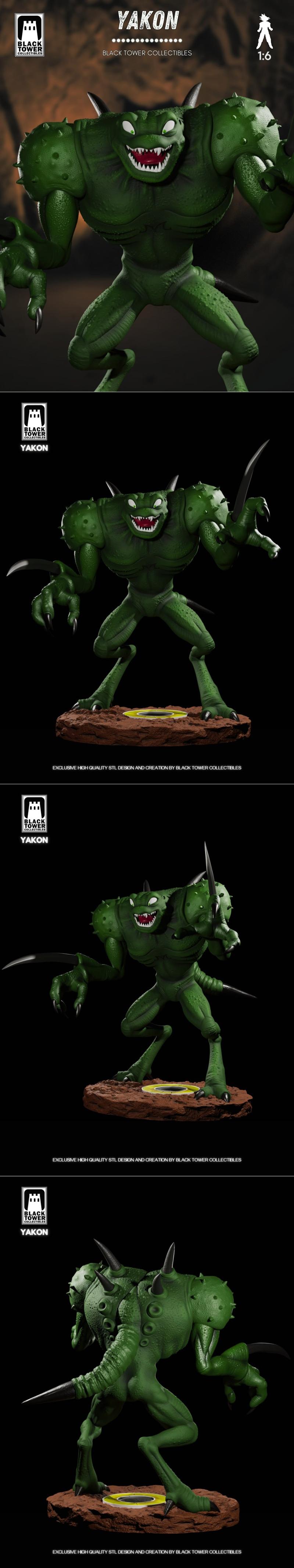 黑塔收藏品 - 杰康 - 3D打印模型|Black Tower Collectibles – Yakon – 3D Print Model STL