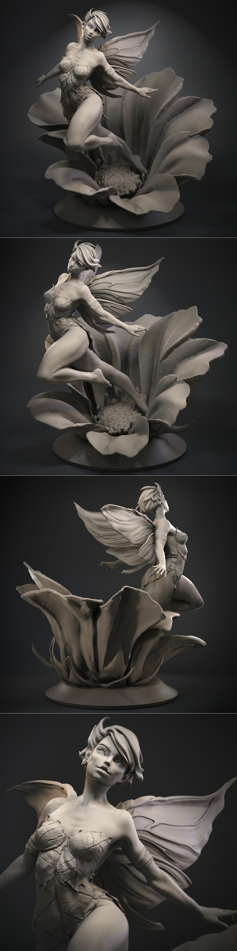 CA 3D工作室 - 小美人鱼 - 3D打印模型|CA 3D Studios – TinkerBell – 3D Print Model STL