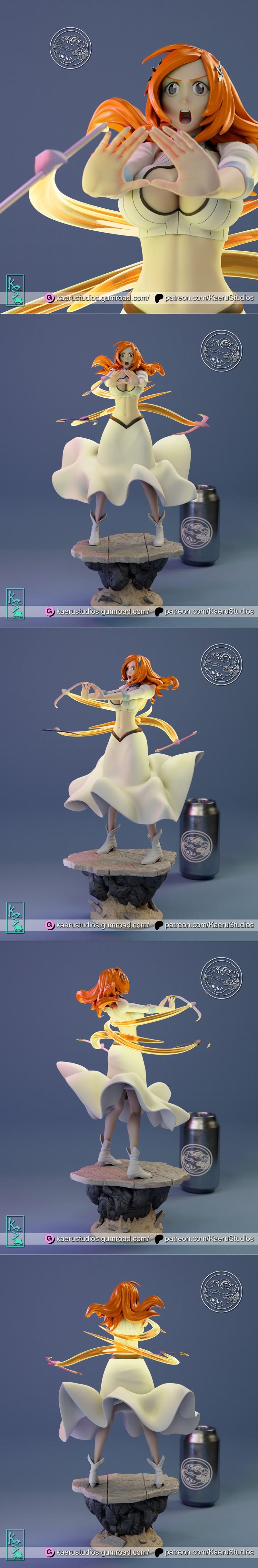 Kaeru Studios - 奥里希梅 - 3D打印模型|Kaeru Studios – Orihime – 3D Print Model STL