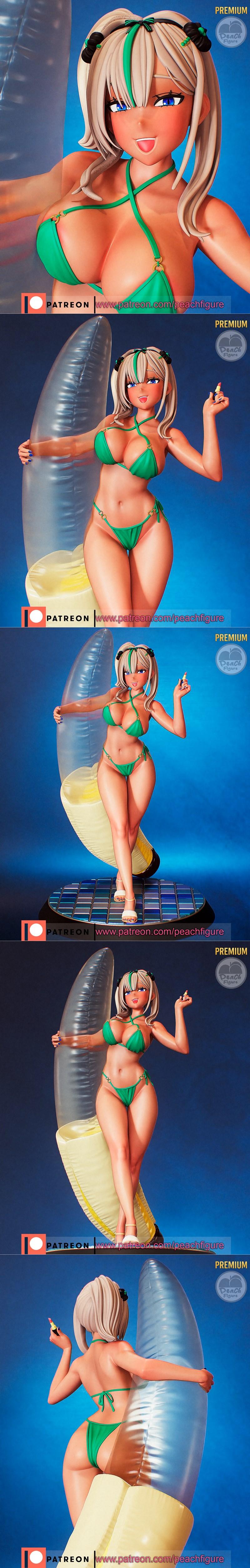 妮姬：桃形角色3D打印模型|Peach Figure – NIKKE – Nebris – 3D Print Model STL