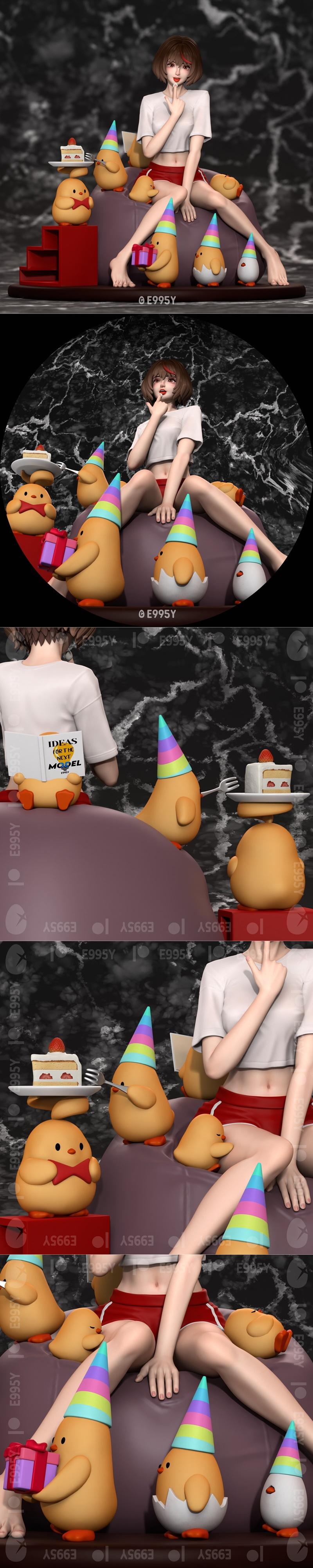 E995Y - 艾琳娜的派对 - 3D打印模型|E995Y – Elena’s Party – 3D Print Model STL