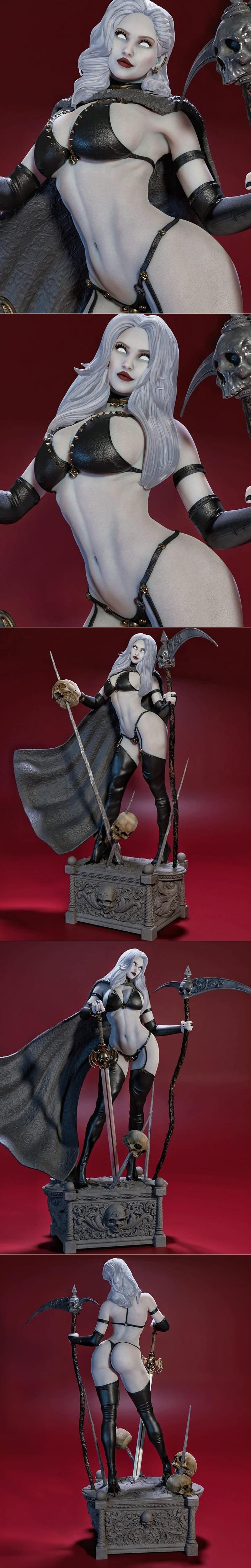 MCM3D - 女死之棺漫画 - 3D打印模型|MCM3D – Lady Death Coffin Comics – 3D Print Model STL