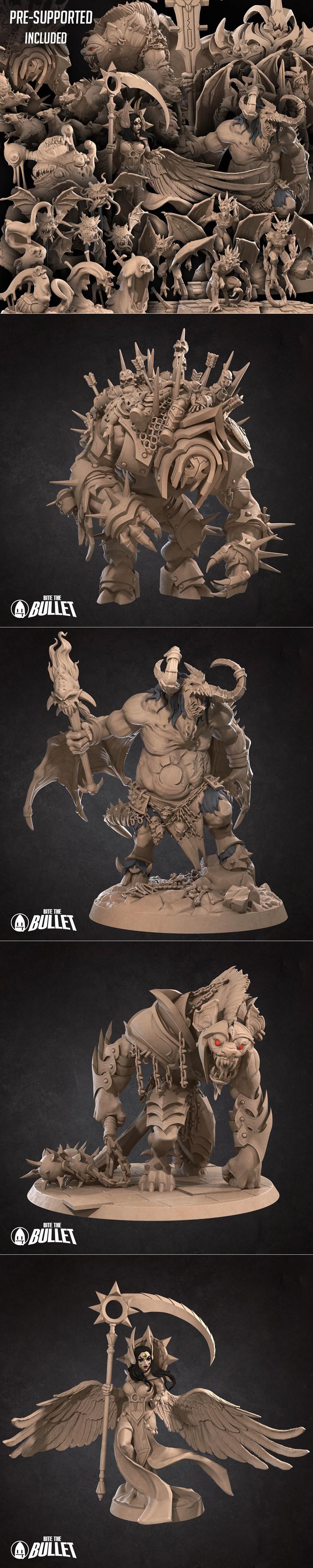 咬牙前行——恶魔 dungeon 3D打印模型|Bite the Bullet – Dungeon (Demons) April 2024 – 3D Print Model STL