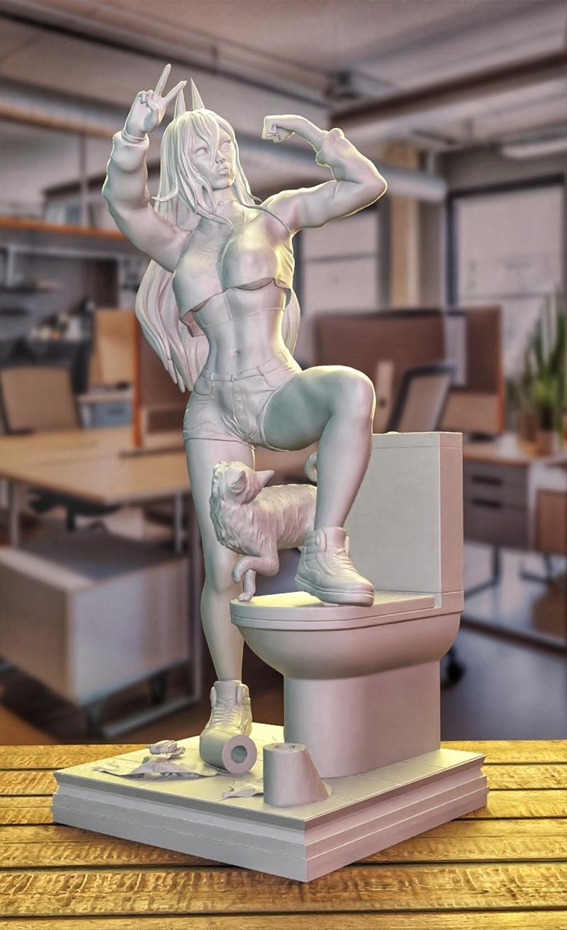 MCM3D – 动漫《锯齿男》3D打印模型|MCM3D – Power – Chainsaw Man – 3D Print Model STL