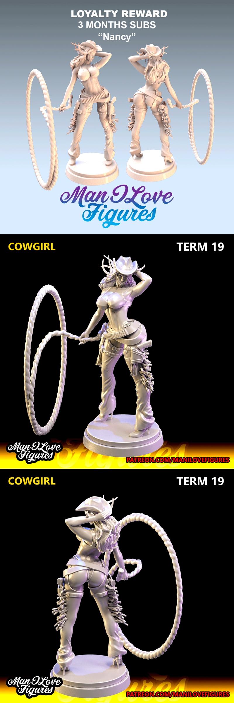 3D打印模型：Nancy Sincity迷你角色雕塑|Man I Love Figures – Nancy Sincity Mini – 3D Print Model STL