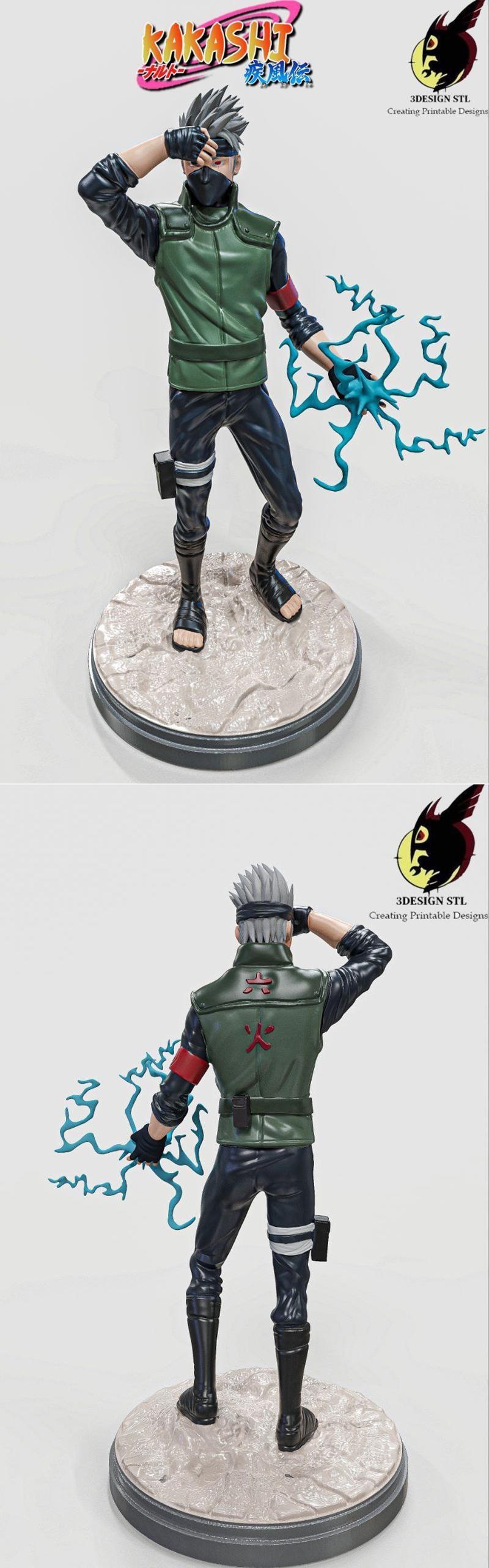 3D打印模型：Kakashi角色造型|3Design – Kakashi – 3D Print Model STL