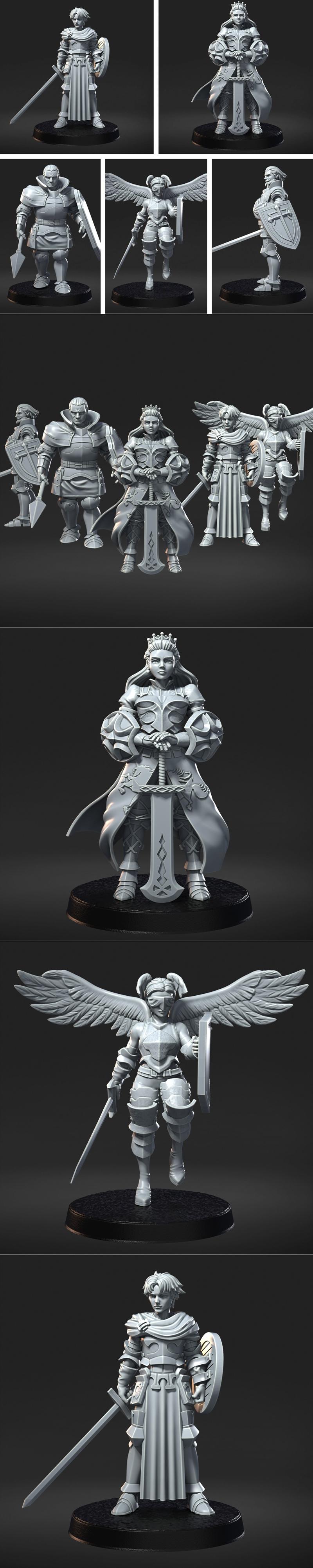RN工作室 - 万能独角兽统治者 - 3D打印模型|RN Estudio – RPG Unicorn Overlord – 3D Print Model STL