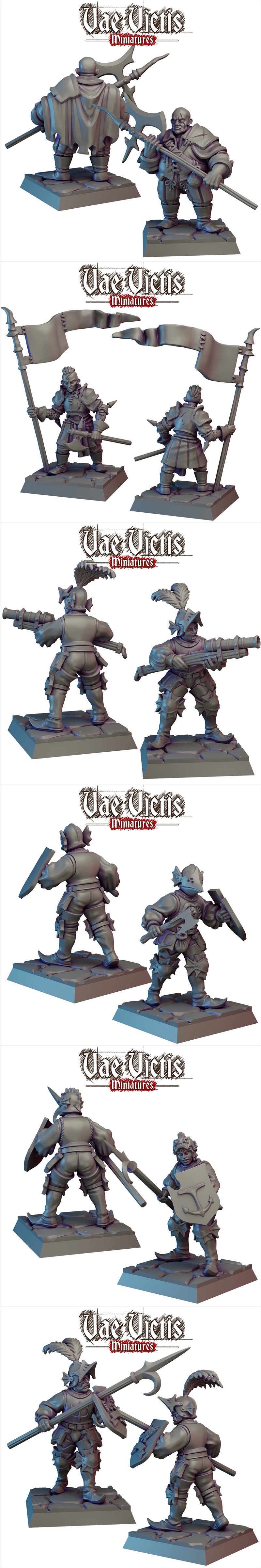 河岸巡逻队 3D打印模型|Vae Victis Miniatures – River Patrol April 2025 – 3D Print Model STL