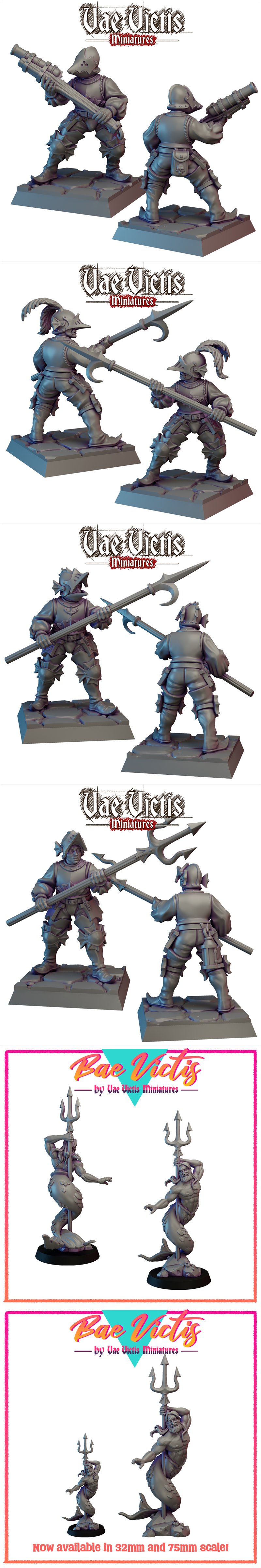 河岸巡逻队 3D打印模型|Vae Victis Miniatures – River Patrol April 2025 – 3D Print Model STL