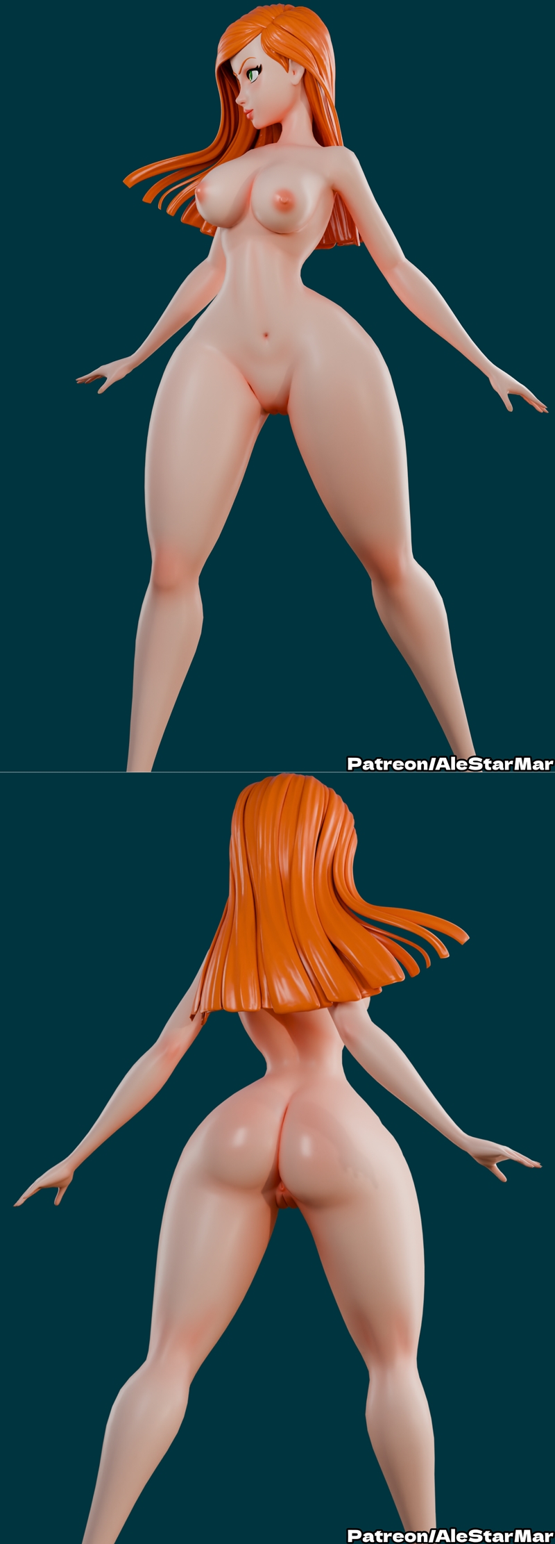 Alestarmar 3D打印模型：Gwen（Alien Force）|Alestarmar – Gwen (Alien Force) – 3D Print Model STL