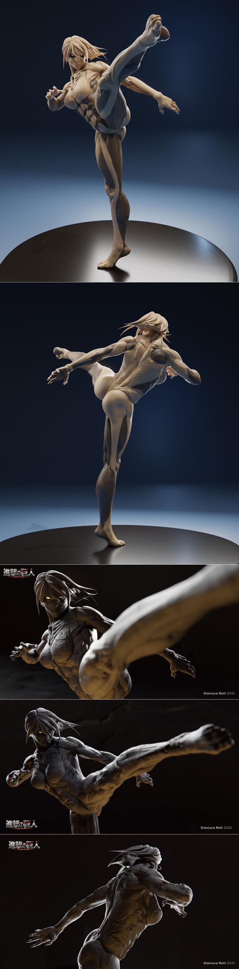 Annie Female Titan – Fran Lima – 3D Print Model STL