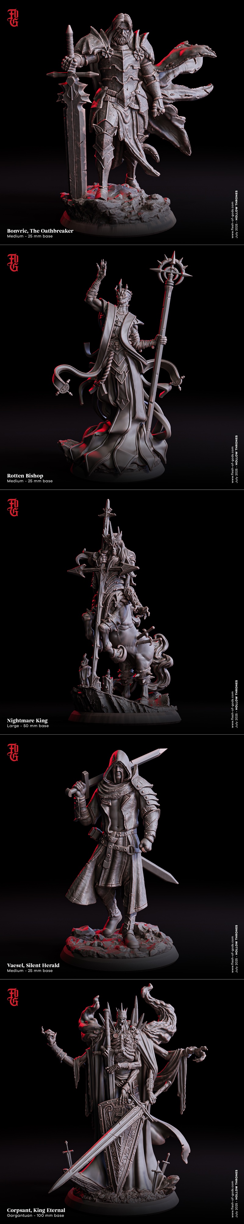 神之肉 —— 空之王座 2025 3D打印模型|Flesh Of Gods – Hollow Thrones July 2025 – 3D Print Model STL