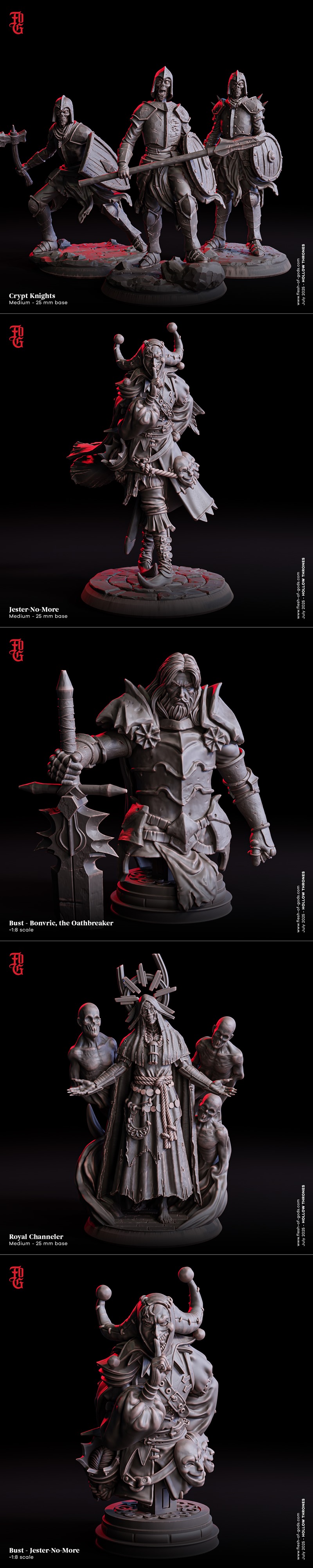 神之肉 —— 空之王座 2025 3D打印模型|Flesh Of Gods – Hollow Thrones July 2025 – 3D Print Model STL