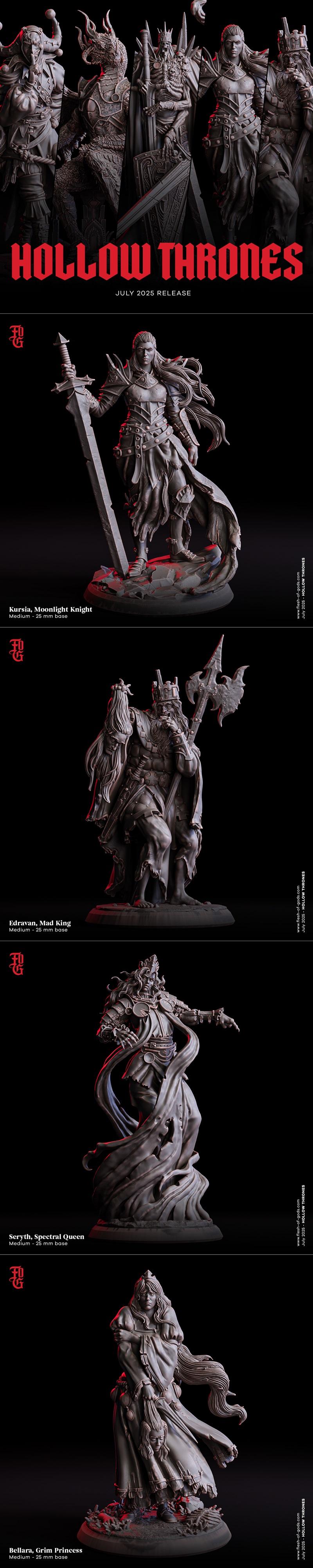 神之肉 —— 空之王座 2025 3D打印模型|Flesh Of Gods – Hollow Thrones July 2025 – 3D Print Model STL