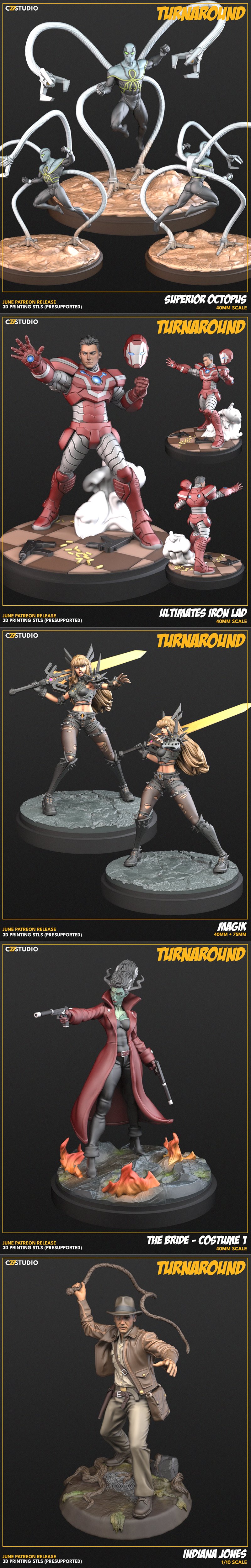 C27迷你系列 - 55号作品 - 3D打印模型|C27 Minis – Pack 55 June 2025 – 3D Print Model STL