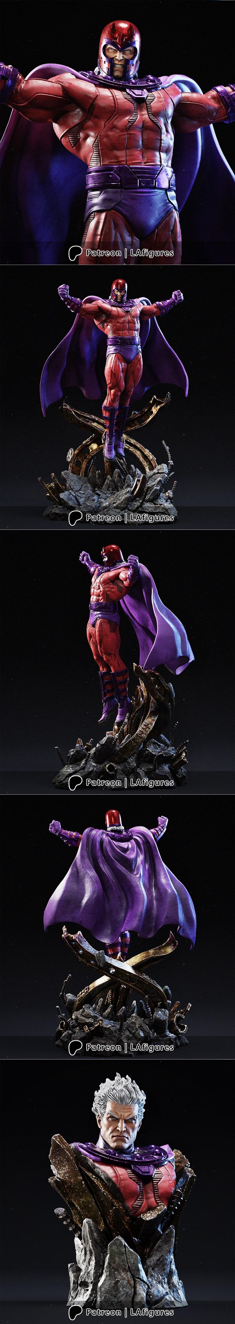 L.A. Figures - 魔多金属 - X战警 3D打印模型|L.A. Figures – Magneto – X-men – 3D Print Model STL