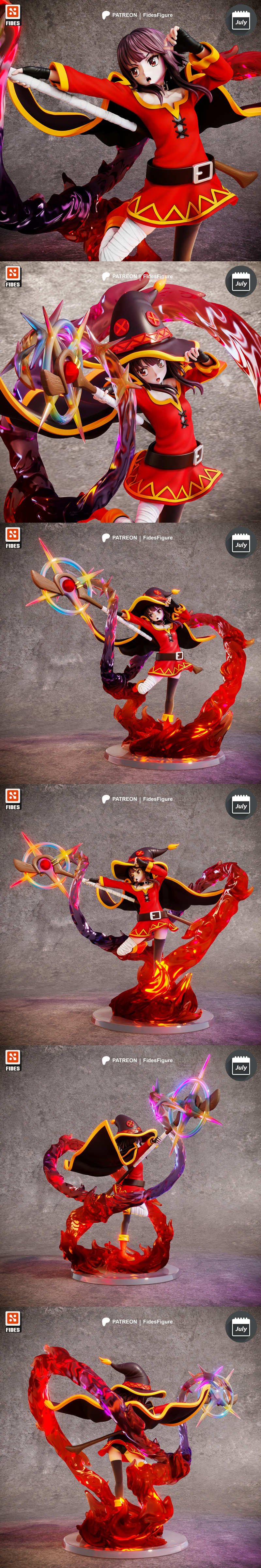Fides Figure - 《咒术回战》 Megumin 3D打印模型|Fides Figure – Konosuba – Megumin – 3D Print Model