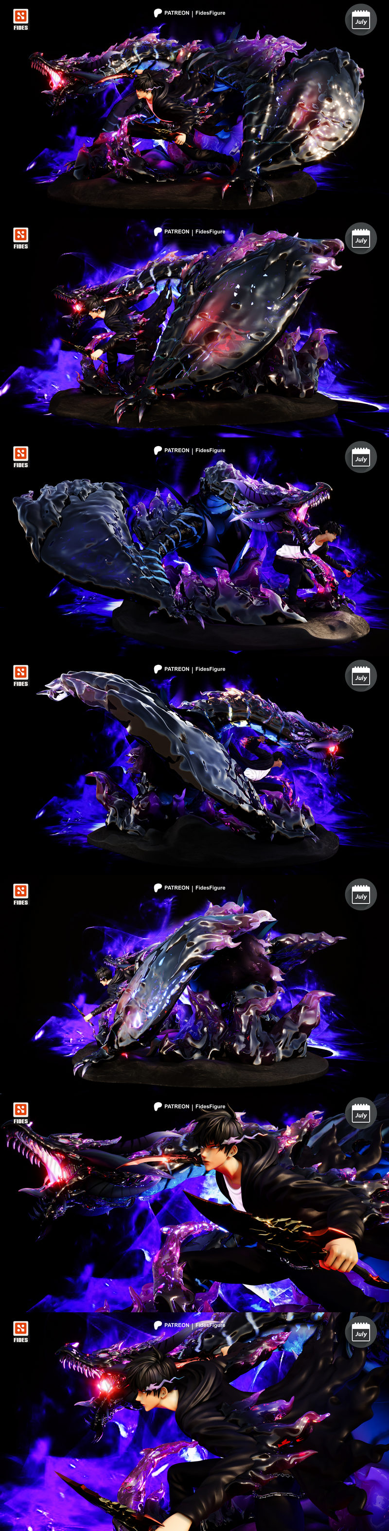 Fides Figure——Solo Leveling 金吾 3D打印模型|Fides Figure – Solo Leveling – Sung Jinwoo – 3D Print Model