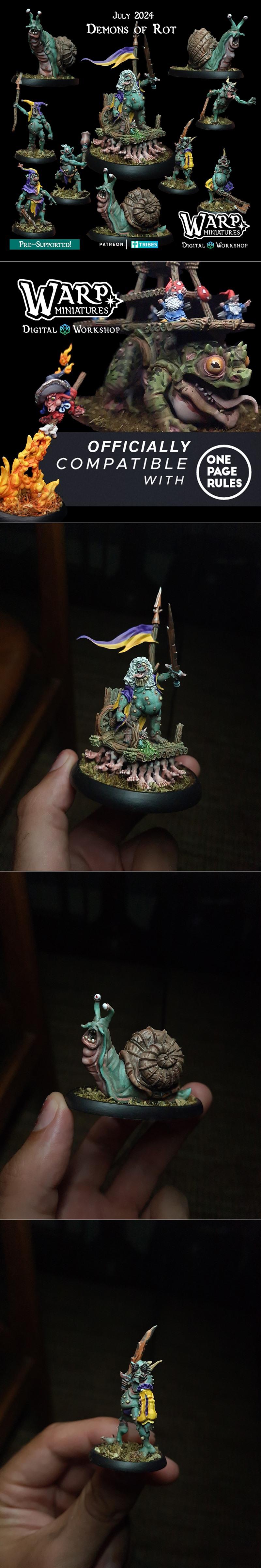 腐化恶魔套装 3D打印模型|Warp Miniatures – Demons of Rot Pack – 3D Print Model STL