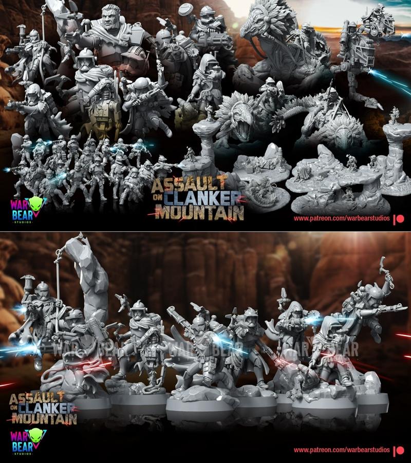 War Bear Studios 2023十月作品：3D打印模型集（含动漫/游戏/电影角色）|War Bear Studios October 2023 – 3D Print Model STL