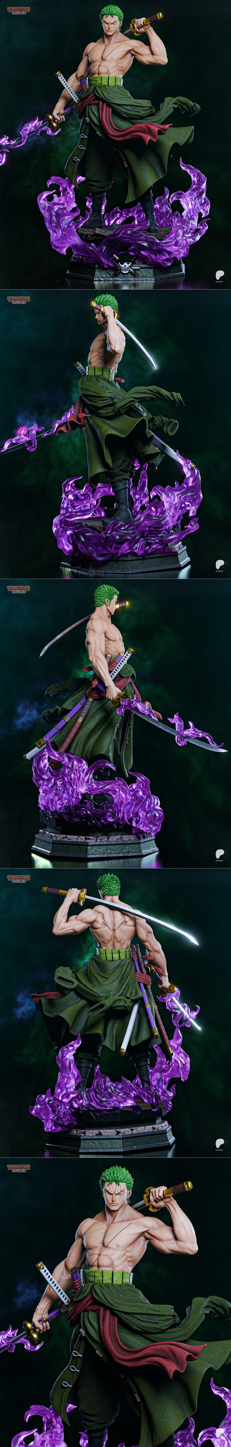 3D打印模型：《火影忍者》佐助角色摆件|Tanuki Figures – Zoro – 3D Print Model STL
