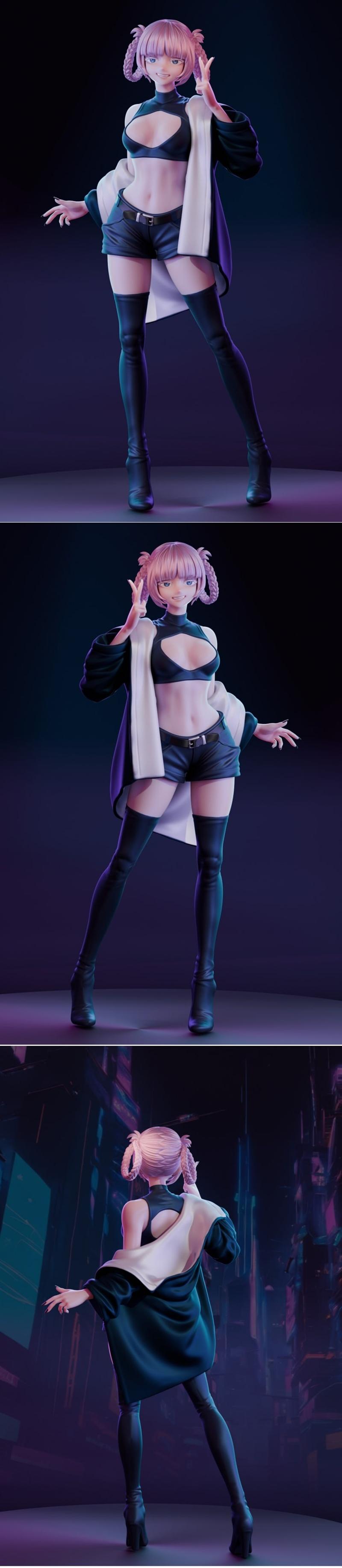 Sylviana雕塑模型 - 纳 Zukana - 3D打印模型|Sylviana sculpt – Nazuna Nanakusa – 3D Print Model STL