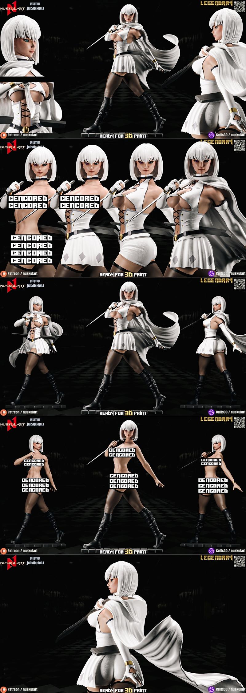 Nuskul艺术工作室打造的《Talker》角色3D打印模型|Nuskul Art – Alma Judikhali – Talker Anime – 3D Print Model STL