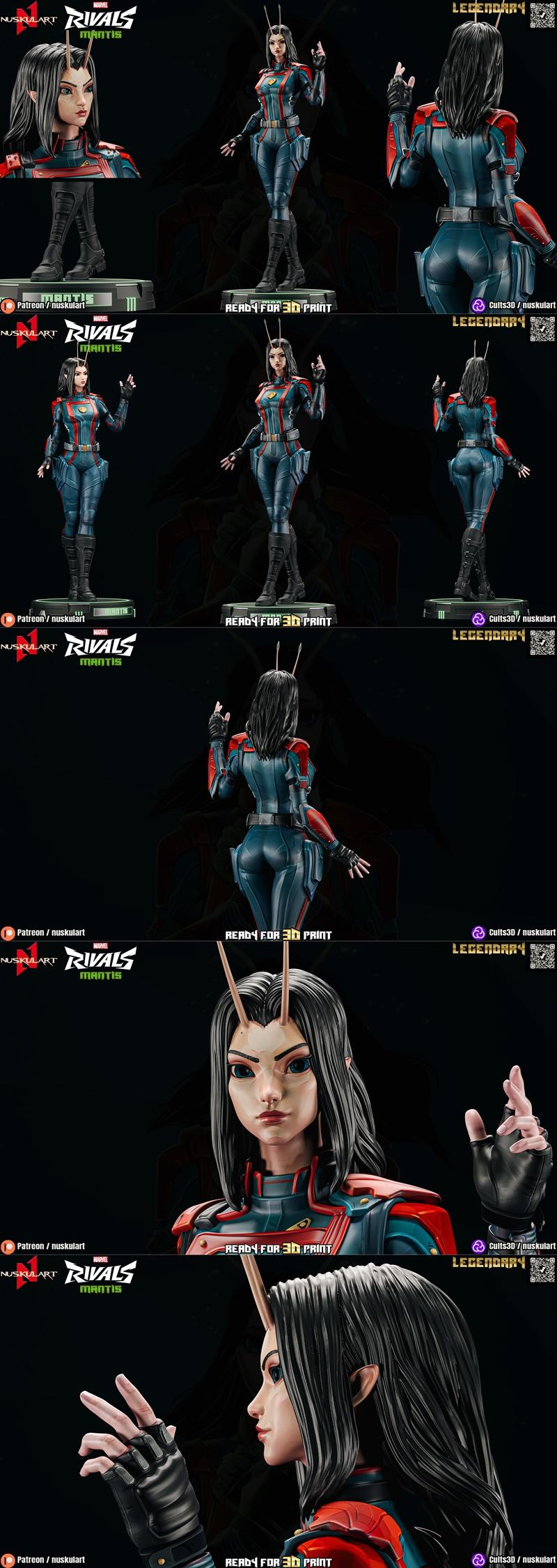 Nuskul艺术工作室·螳螂·漫威对决3D打印模型|Nuskul Art – Mantis – Marvel Rivals – 3D Print Model STL