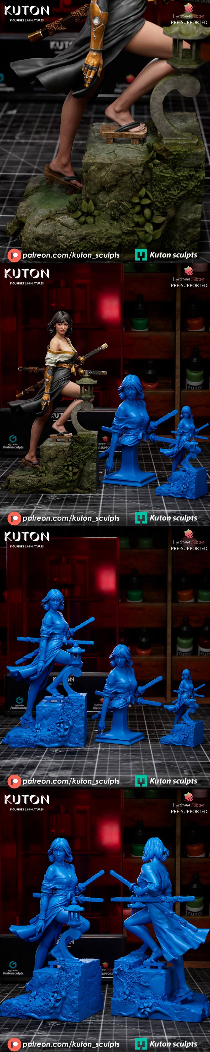Kuton 3D打印模型：Kira Mekai角色 figurines|Kuton Figurines – Kira Mekai – 3D Print Model STL