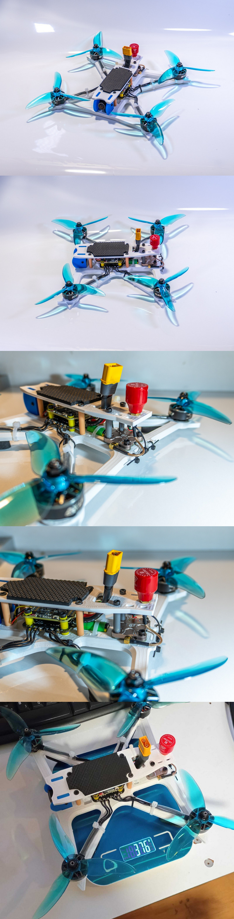 5英寸FPV无人机 3D打印模型 战斗小队系列 机械猎手|5 Inch FPV Drone – 3D Print Model