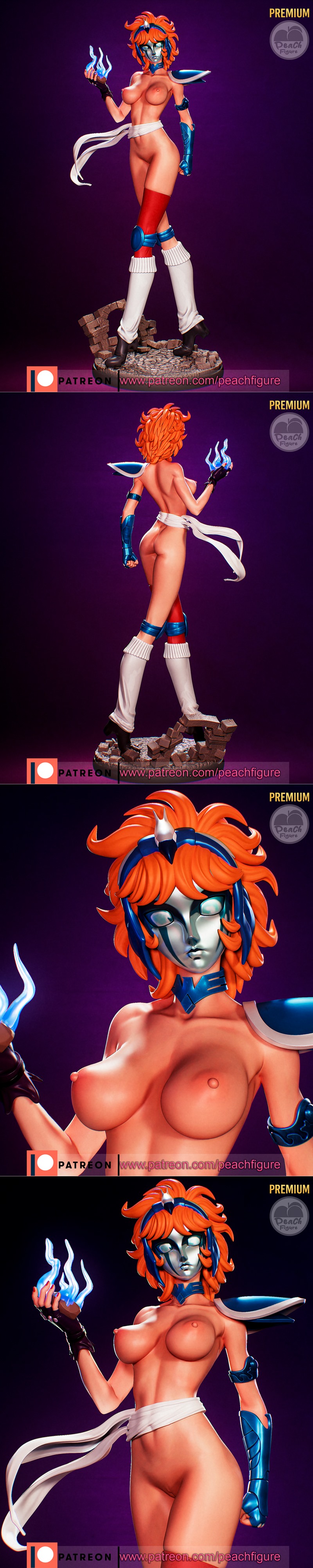 圣斗士星矢 芭芭拉 3D打印模型|Peach Figure – Marin Saint Seiya – 3D Print Model STL