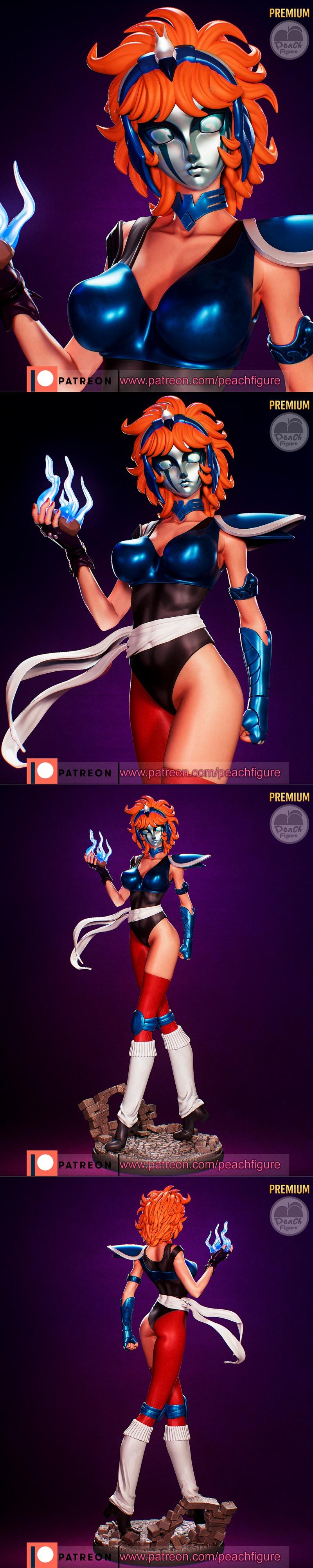 圣斗士星矢 芭芭拉 3D打印模型|Peach Figure – Marin Saint Seiya – 3D Print Model STL