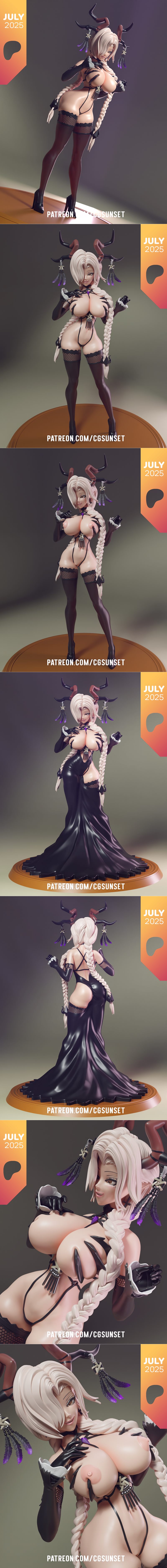 终章 - 日落场景 - 我爱的figure - 3D打印模型|Owari – Cg Sunset – Man I Love Figures – 3D Print Model STL